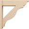 Ekena Millwork 8-in W x 32-in D x 32-in H Funston Trad Rough Cedar Woodgrain TimberThane Outlooker, Primed Tan OUTUR080X32X32FST04RCPR - alternate 4